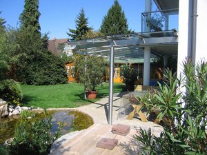 Terrassenüberdachung aus Glas