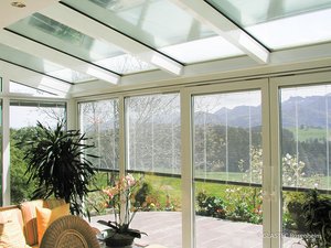 Sonnenschutzrollo für Terrassentür
