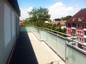 Glaserei Salzinger München Beispiel Balkonverglasung