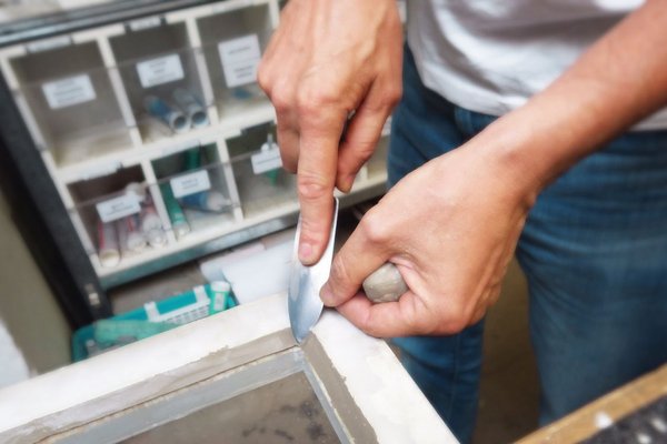 Glaser bei der Arbeit