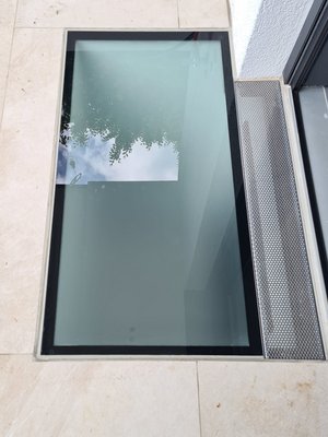 Glaserei Salzinger München begehbares Glas mit matter Folie