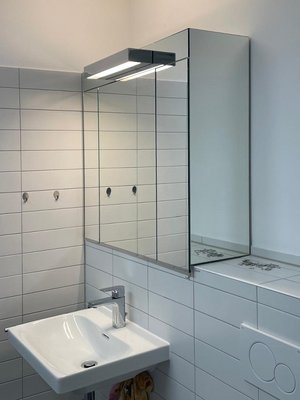Spiegelschrank mit Beleuchtung und innenliegender Steckdose
